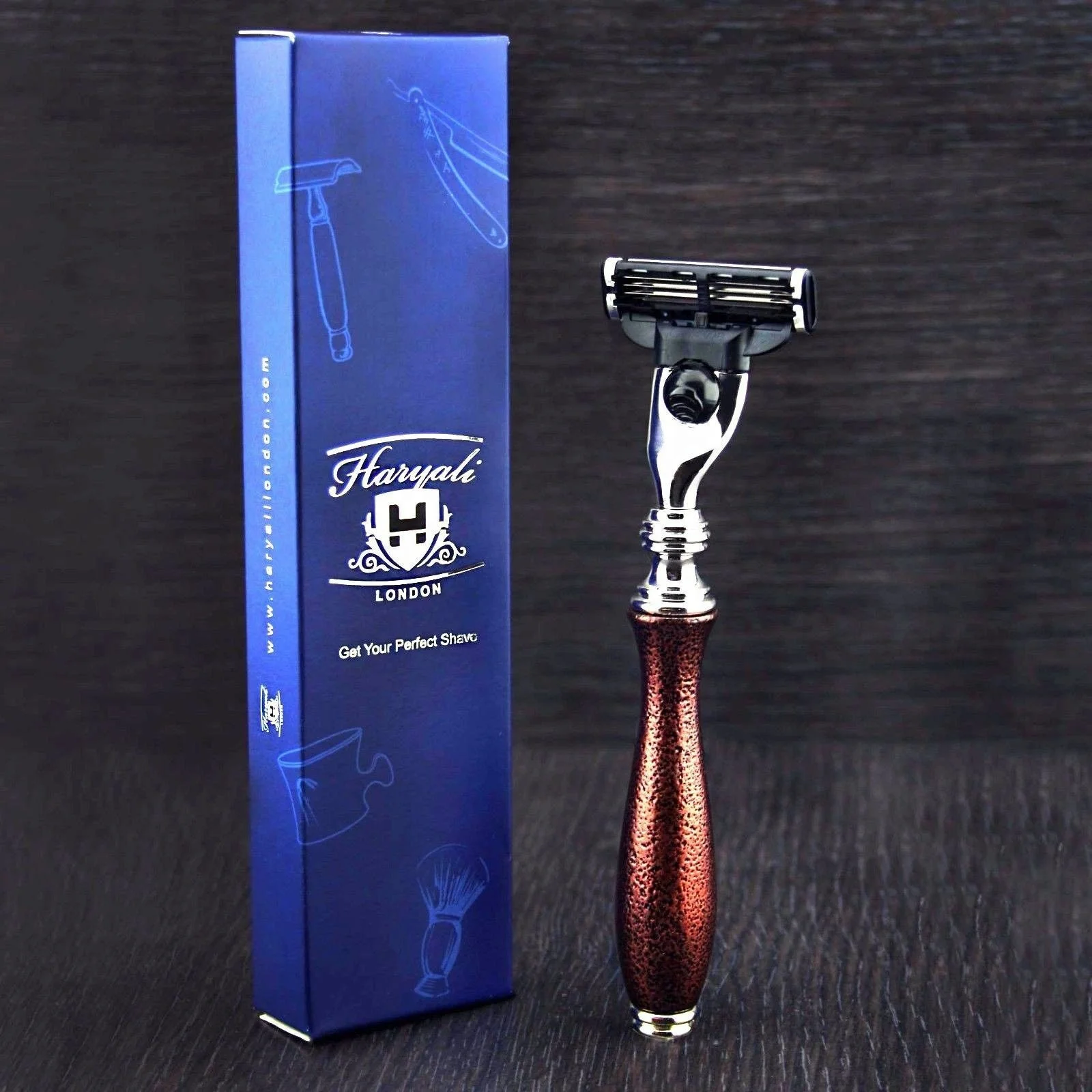 
Мужская бритва с тройными лезвиями, бритвенный старинный бритвенный станок 