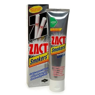 High Quality Natural Smell Zact whitening Toothpaste For Adult With ISO Halal Certificate