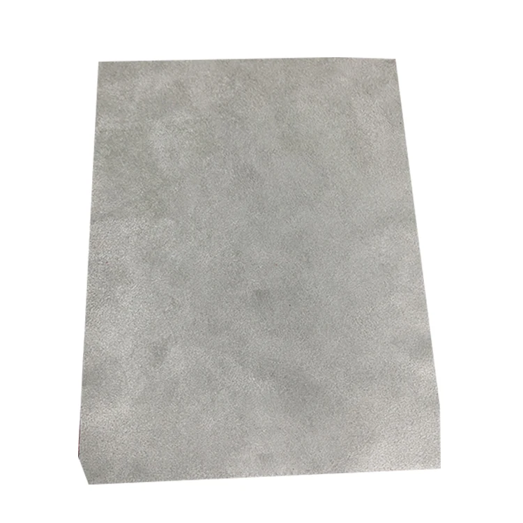 Artificial nubuck leather 1.5m width and 0.7mm thicknees grey color for furniture