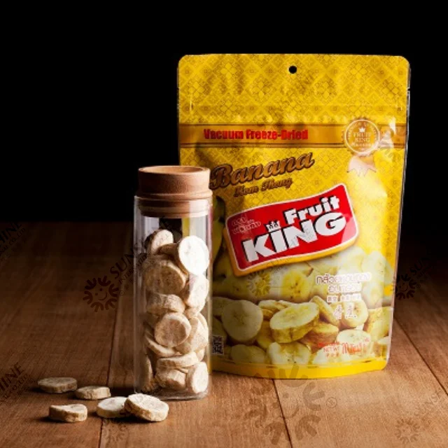 Crispy Flesh Suitable For Diet Low Carbohydrate No Sugar Organic Freeze Dried Banana 50g Per Pack From Thailand