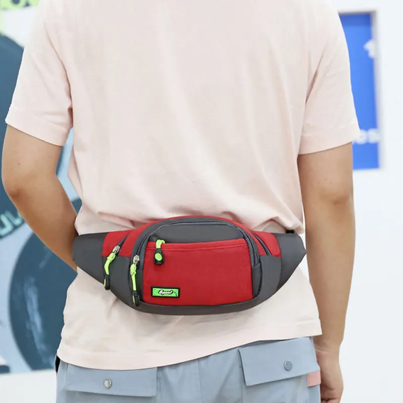 Brand New Anti Theft Luxury Green OEM Designer Men Woman Waist Bag Fanny Packs Custom