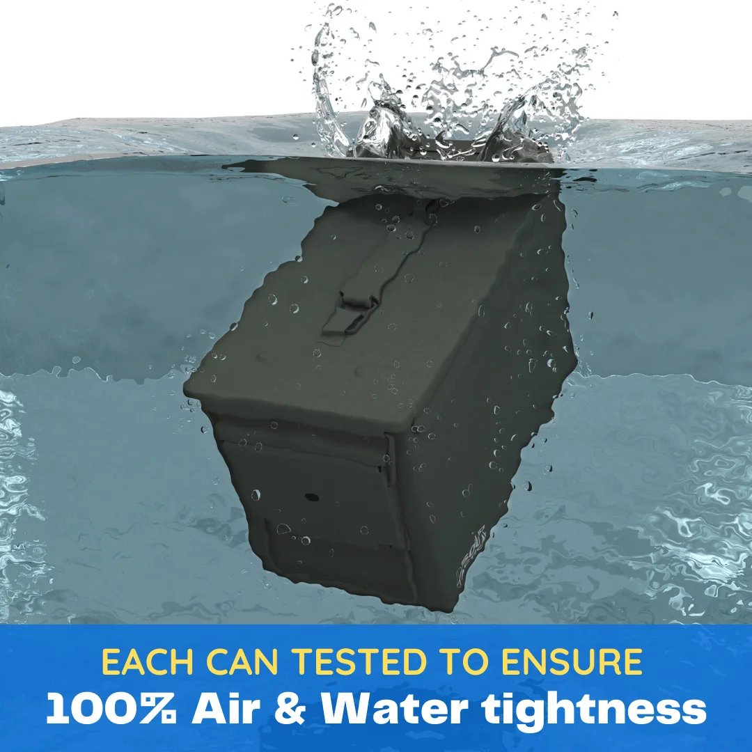 Воздуха и воды плотно OD зеленый 50 отдельно Кол-во сталь Milspec M2A1 патроны может твердой Тактический