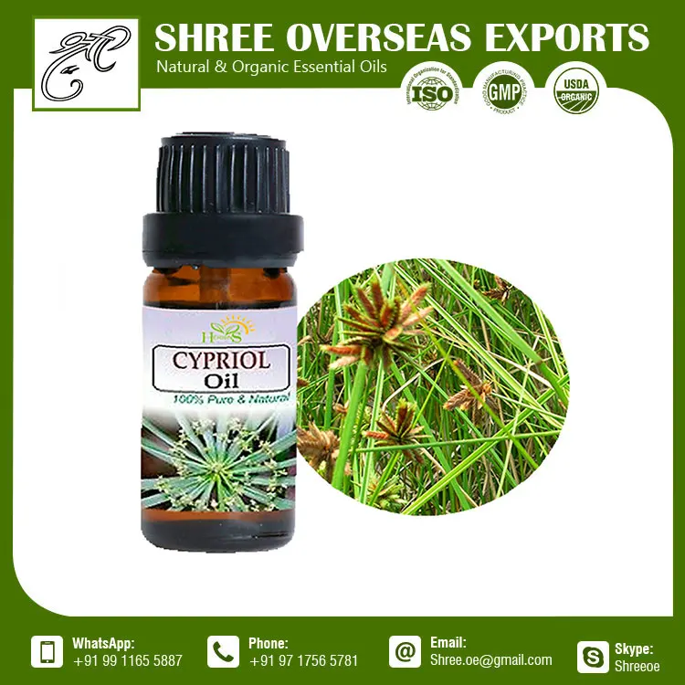100% Pure Organic Cypriol Essential Oil from India
