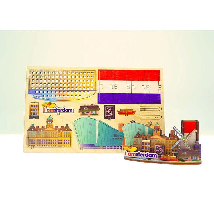 Netherlands Amsterdam Souvenirs Assembled Pen Holder Home Decor