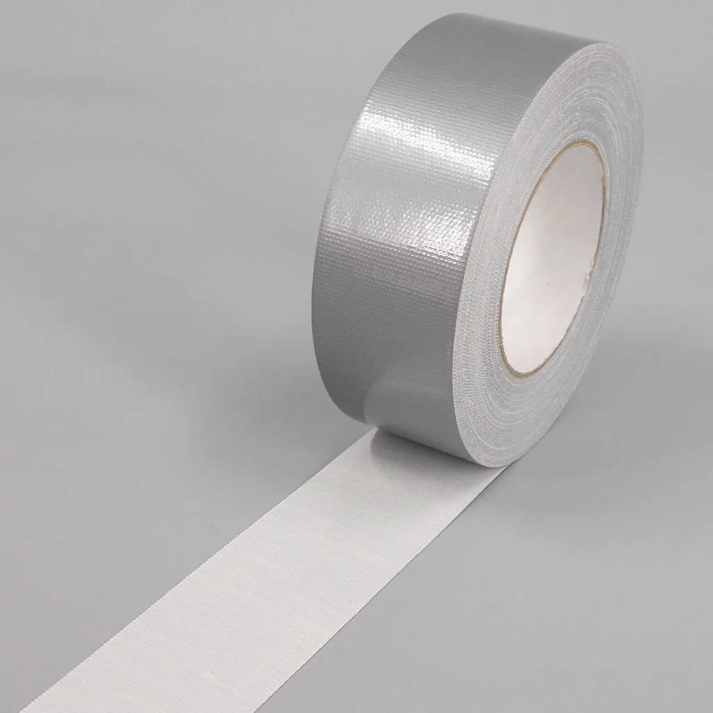 Waterproof Duty 50mm x 50m PVC Cloth Duct Tape in Black White Strong Adhesion for Seal & Carton Sealing Heavy Duty Single Sided