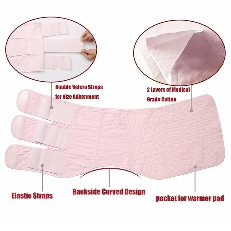2020 Design Women Post Partum Recovery Body Pink Shaper Cotton C-Section Maternity After Birth Belt Back Support Belly Wrap