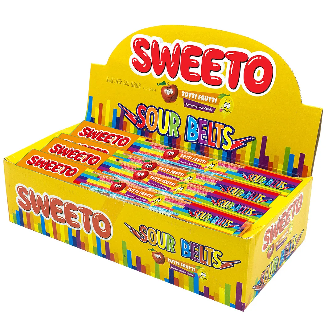 
Licorice Sour Belts 8g Turkish Product 