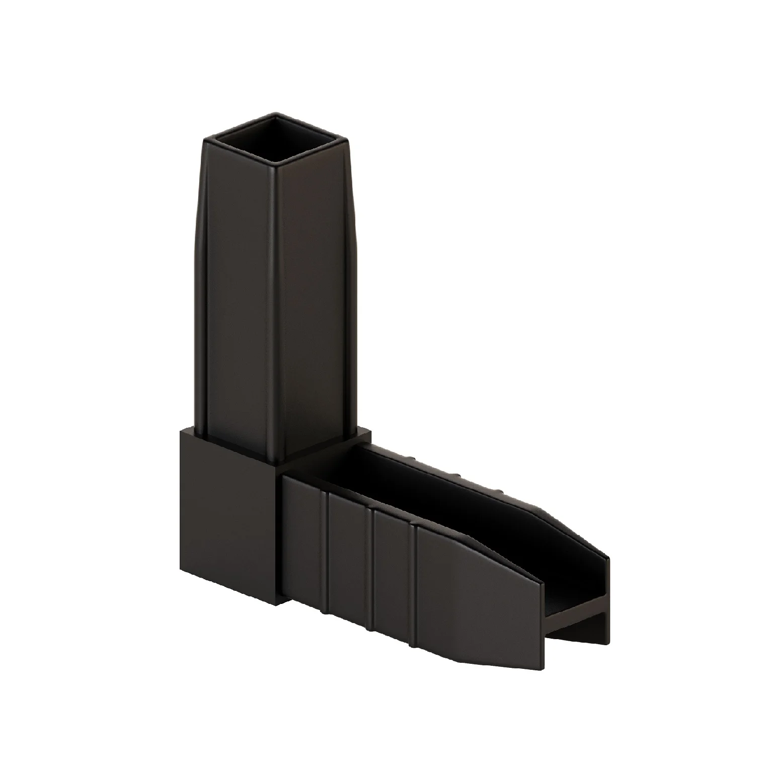 NAIDY High-Strength Plastic Fasteners For Assembly Of The Square Pipe Elements Black Matte Colour