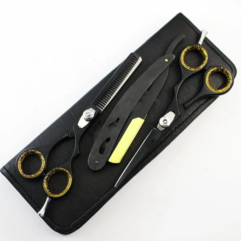 4pcs set Salon Barber Hair Cutting Thinning Scissors Shears Hairdressing