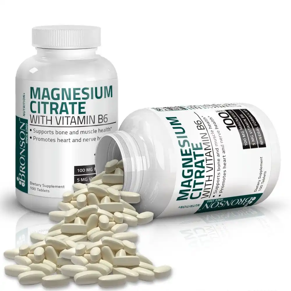 
Magnesium Citrate with Vitamin B6 - 100 Tablets 