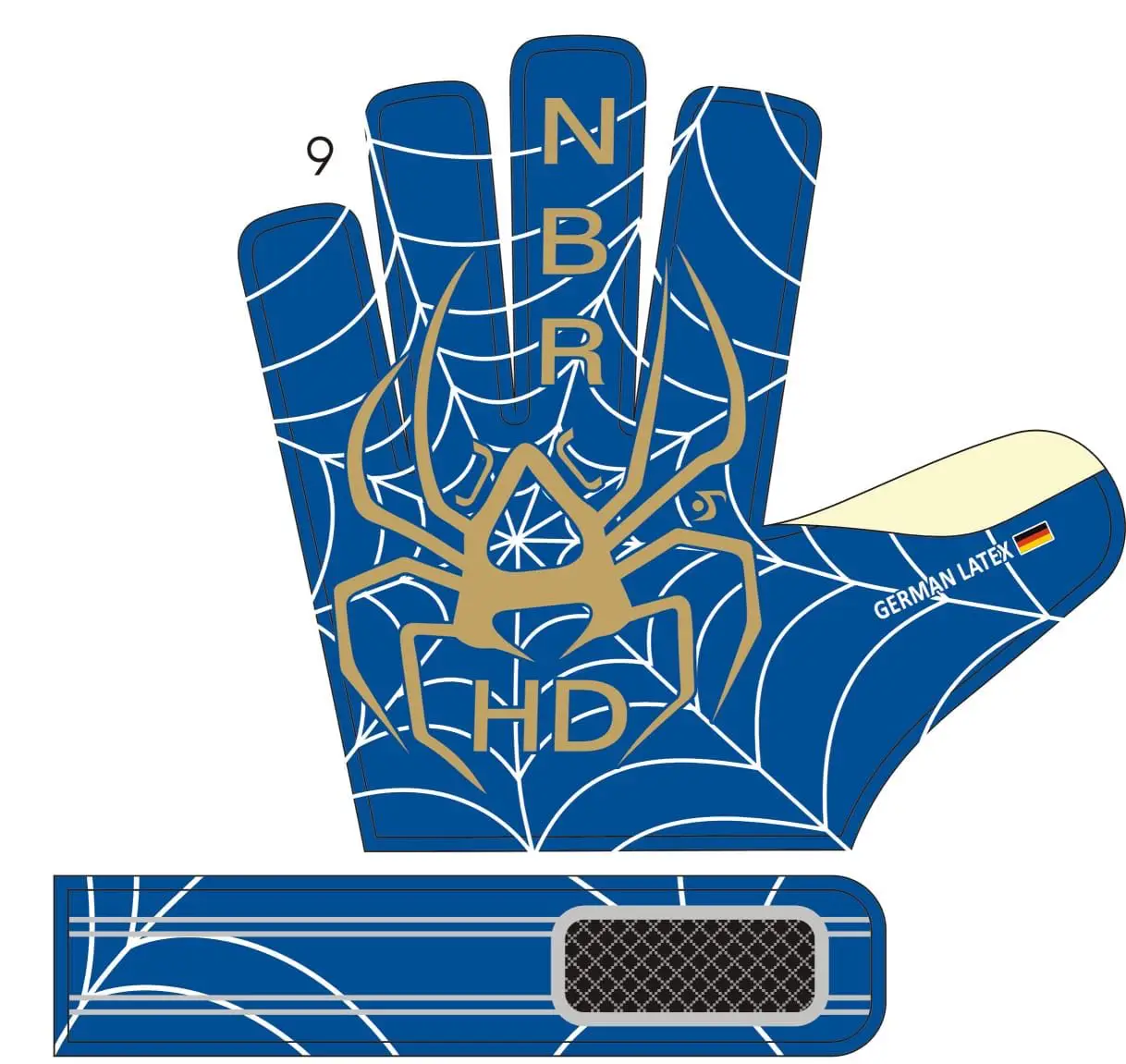 Goalkeeper Gloves Professional/HIGH QUALITY GERMAN LATEX 4MM