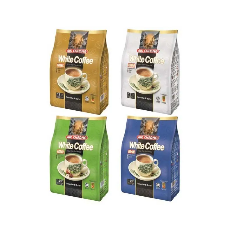 Premium Quality 3 in 1 Malaysia White Coffee Rich Aroma (Original/Less Sugar/Hazelnut/1+1) Comes In 4 Different Option