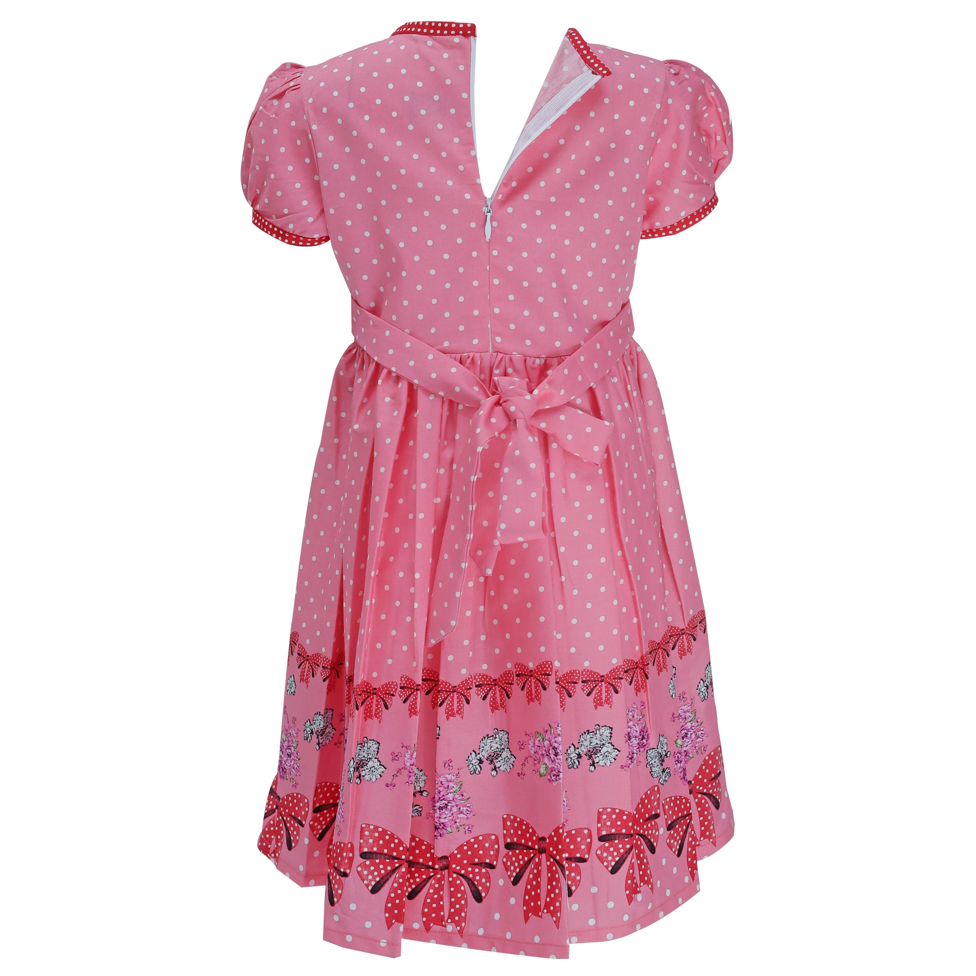 New collections of girls party dresses,flower weddings dress baby frock designs Pink body frock/baby cotton dress