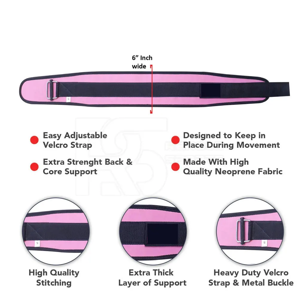 Wholesale Custom logo Gym Custom weightlifting Power Weight Lifting Belt New Arrival Custom Weightlifting Neoprene Belt