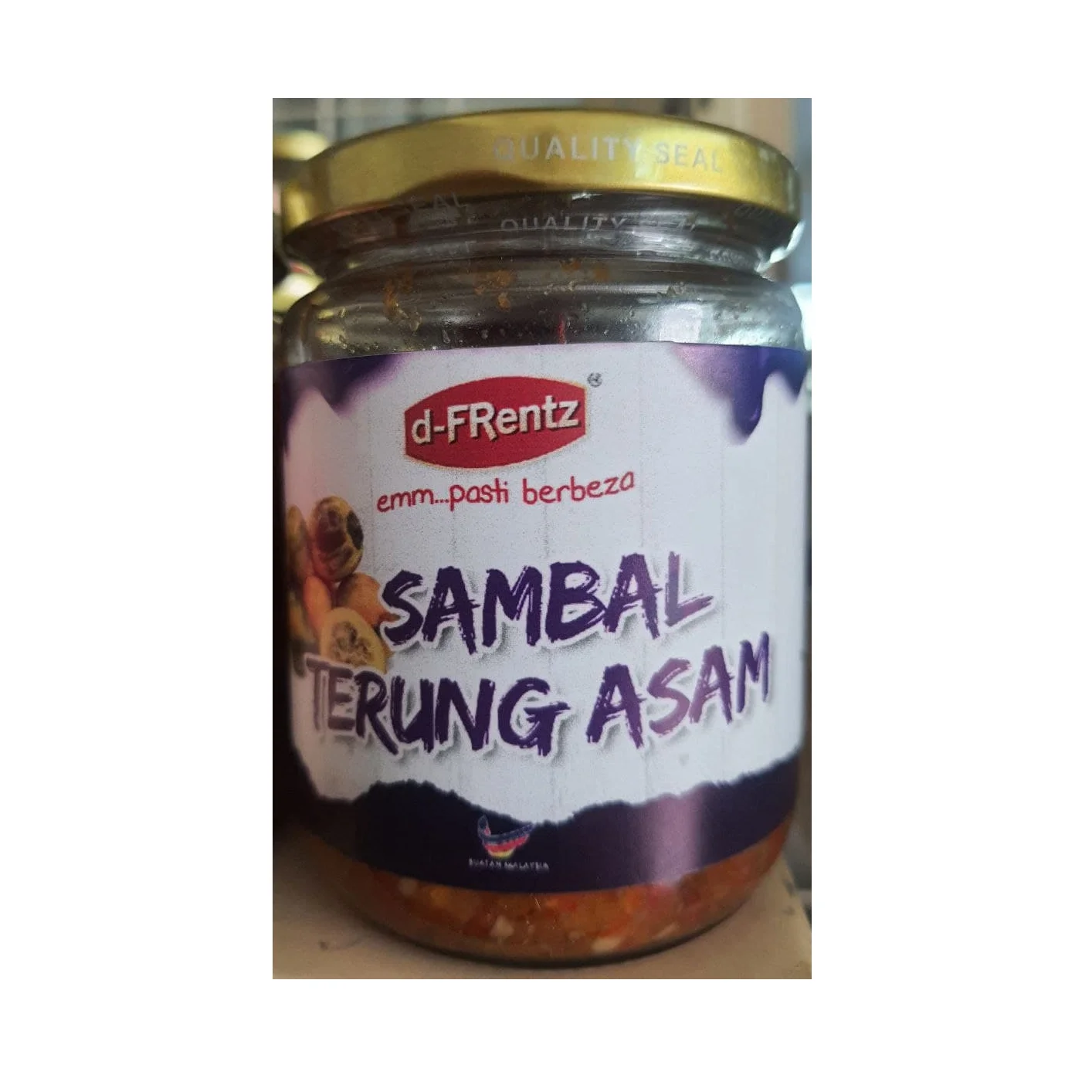 Hot Sale Sambal Terung Asam Sour Eggplant Sambal Dipping Sauce 185GM Muslim Friendly Halal Condiment to Complement Other Dishes