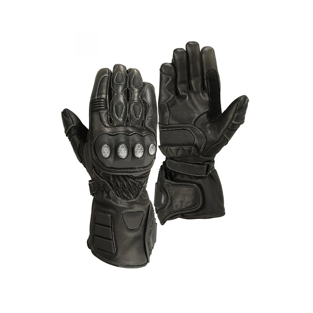 Motorbike Winter Tactical Cycling Custom Guantes De Mtb Dirt Bike Genuine Leather Gloves Motorbike Riding Gloves