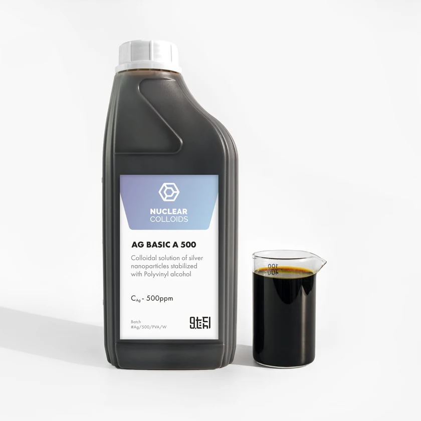 
 Низкая стоимость Наночастицы серебра AG Основные K 500, polyviol стабилизированный, косметика, медицинская, и фармацевтическая продукция развития использования  