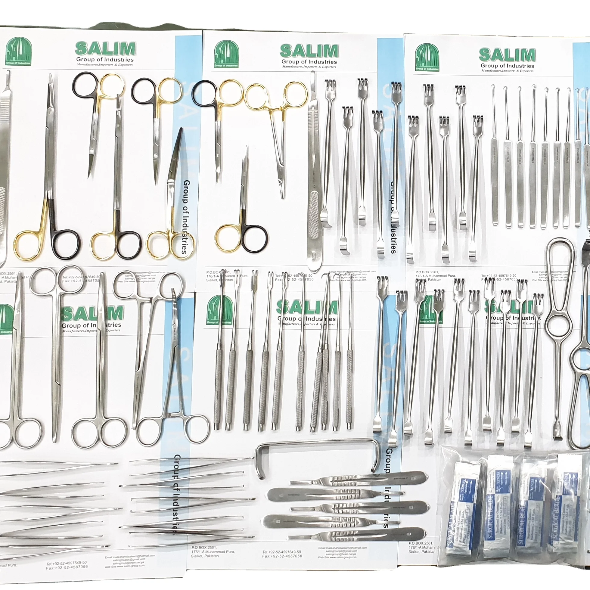 FESS Manual Surgical Instruments Set Stainless Steel Clip Durable Plastic and Metal with Basis of Surgical Instruments