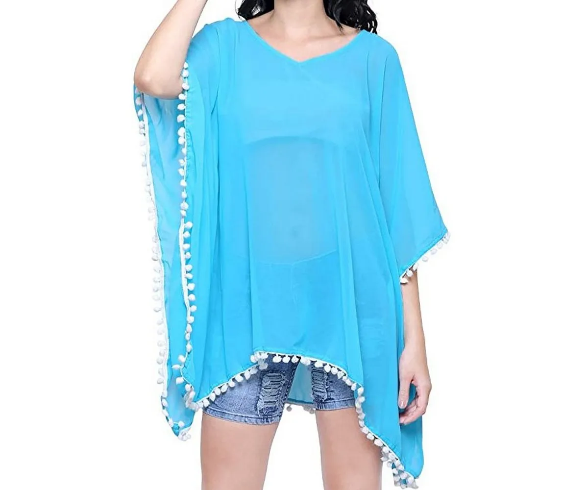 In stock super classic soft Kaftan Top Beach Wear Coverup Dresses for Women