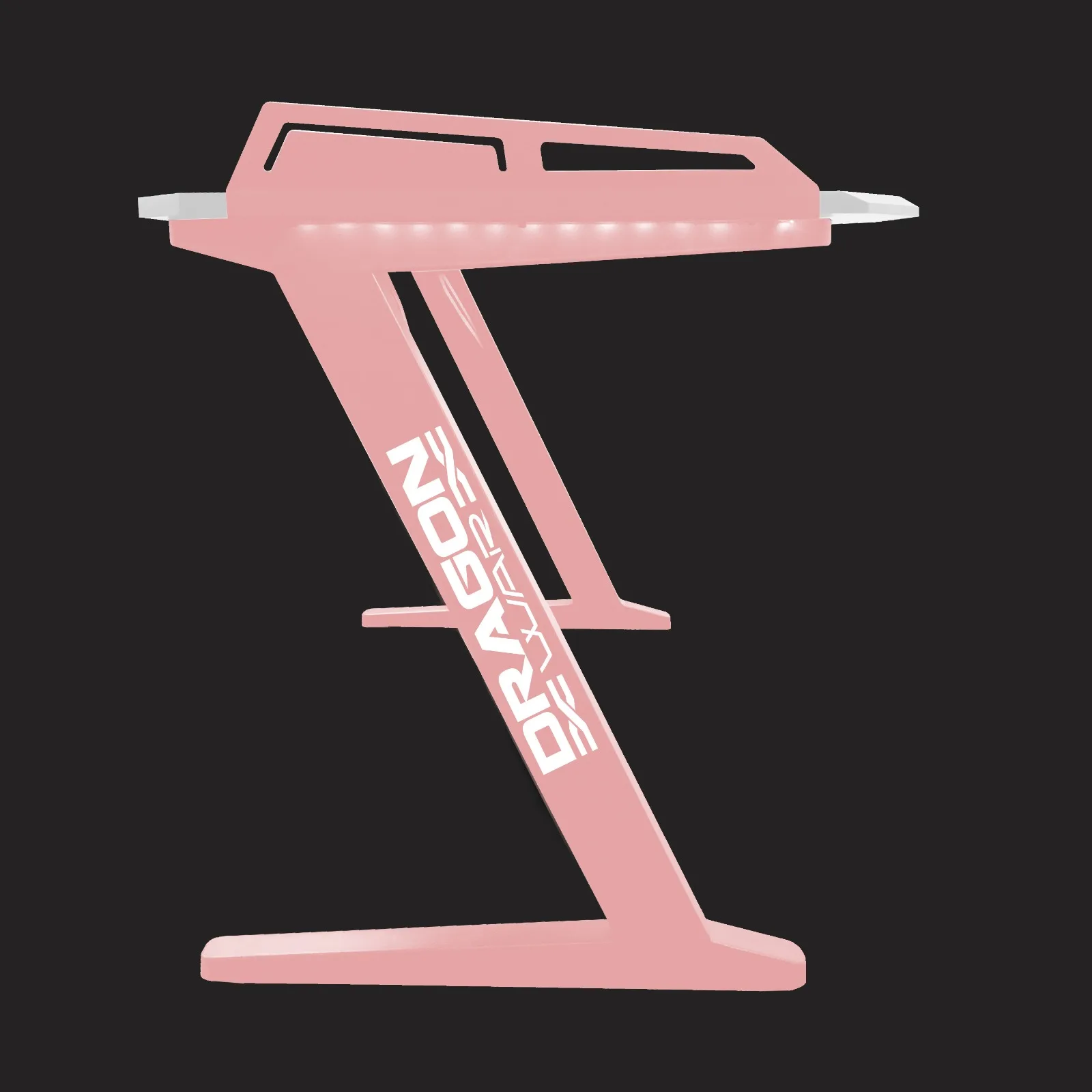 Современный стиль розовый цвет влюбленный белый комбинированный игровой стол в стиле девушки с беспроводным зарядным устройством