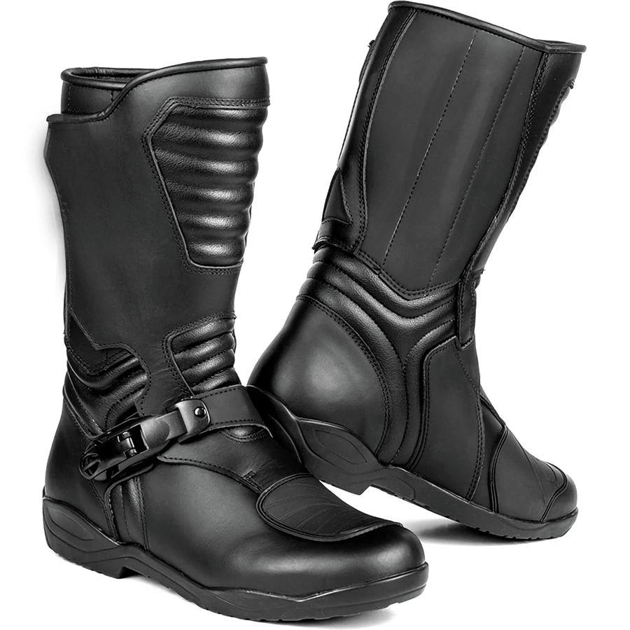 waterproof breathable leather sports motorcycle shoes riding racing motorbike motocross boot for men