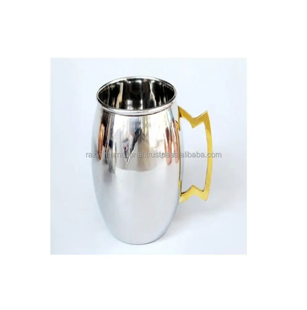 Hot Selling silver Moscow Mule Mug Stainless Steel Hammered Cups Beer Cocktail Mug