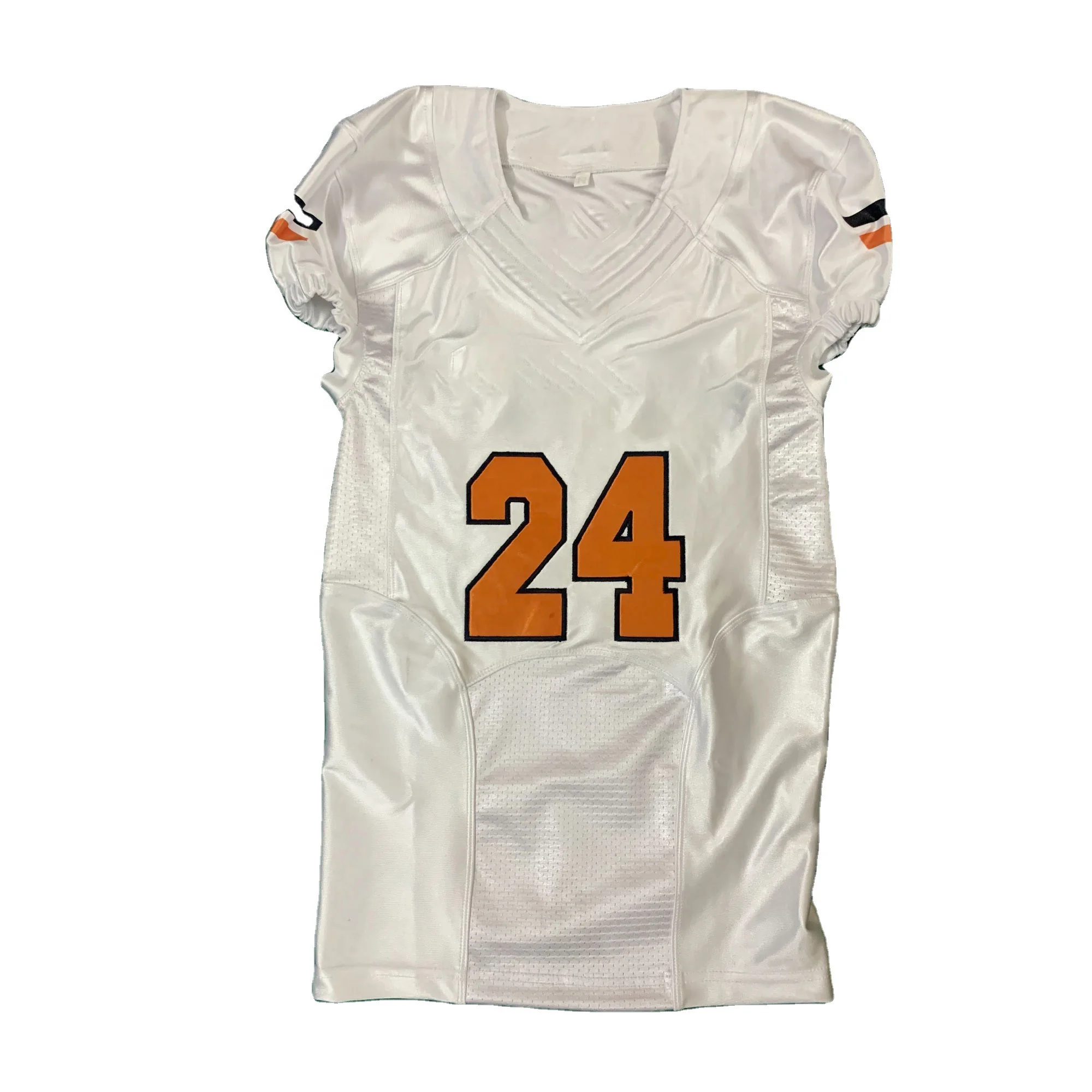 High Quality Men Custom Made Tackle Twill Embroidery Design Wholesale Price American Football Rugby Jersey Set