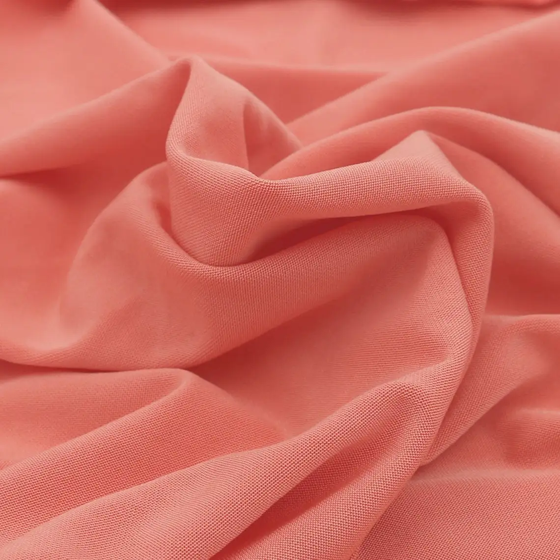 Peach Coral Venezia Polyester Spandex Stretch Fabric - Style 800