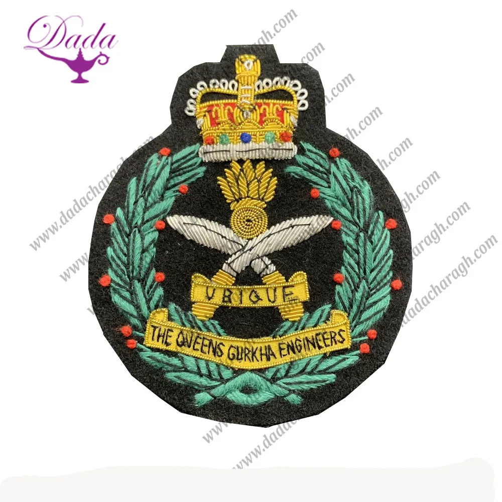 Оптовые поставщики значок для блейзера от Queen Own Highlanders проволочный из слитка 10 5 см x