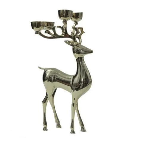 Handmade customized  antique elegant modern Latest casual Decorative Reindeer Designed 6 Light Candle Holders