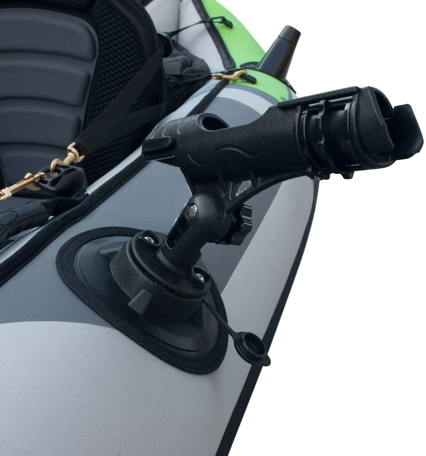 2 Person Tandem Inflatable Fishing Kayak, 10-Foot with EVA Padded Seats, Includes 2 Active Fishing Rod Holder Mounts