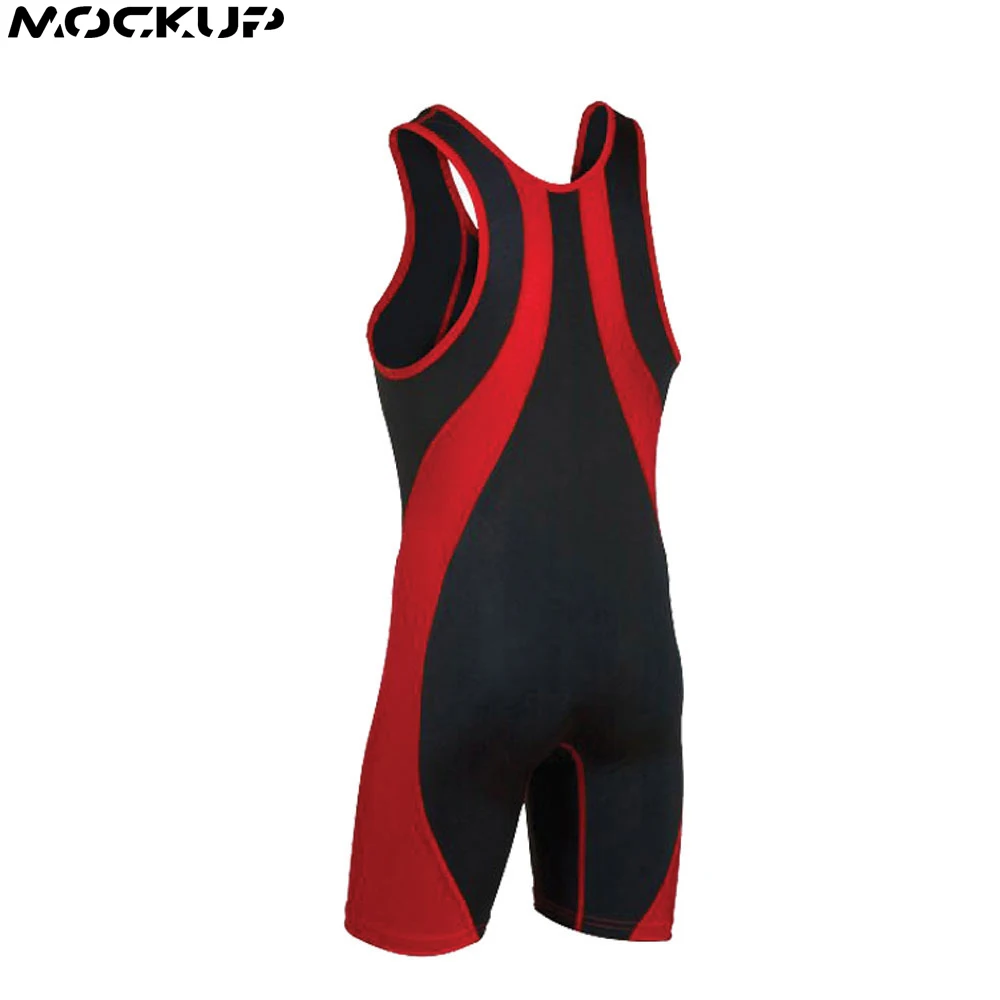 Custom Wrestling Singlet Men Body Wear Bodysuit Overalls One-piece Men Transparent Wrestling Singlets