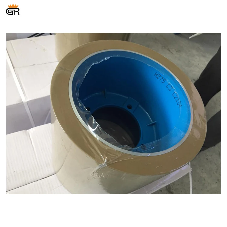 Nitrile Butadiene Rubber / Food Grade Material Low Broken Rice Mill Rubber Coated 14 Inch Roller from Indian Supplier