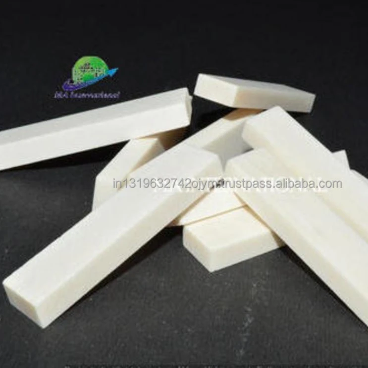 Camel Bone Nut Saddles Blanks White Bleached Guitar Nut Parts Strings for Guitar Nut Saddle Blanks