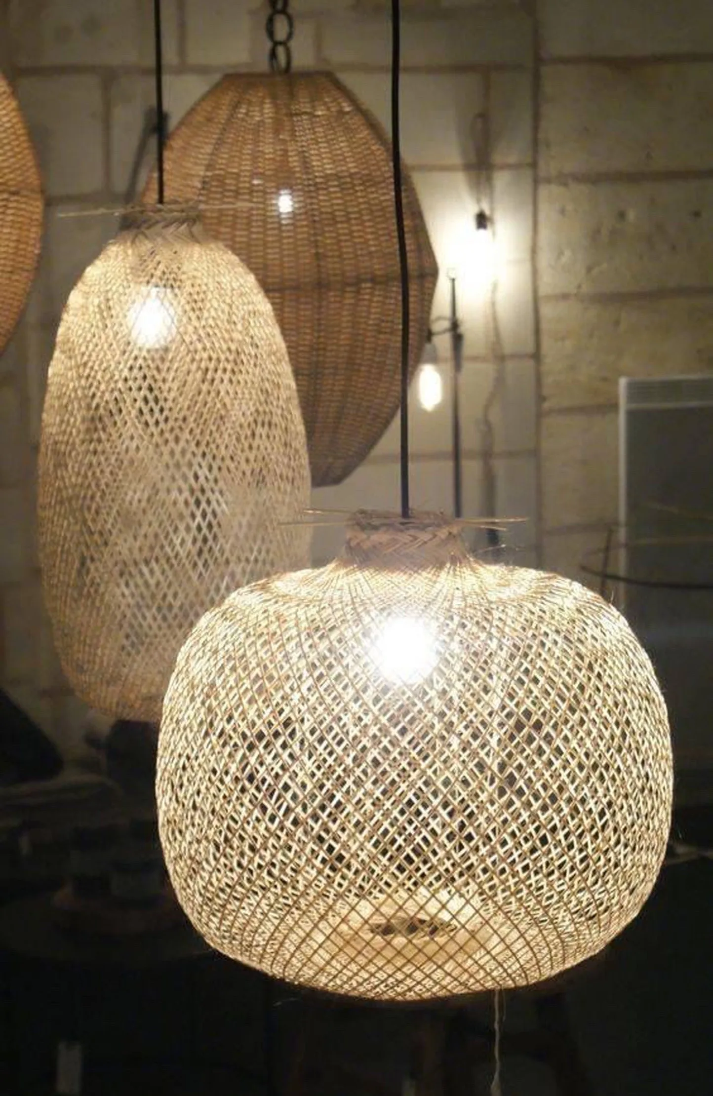 
Modern Bamboo Light Suspension Lantern Ceiling Light For restaurant bar cafe Home Decor Lighting 