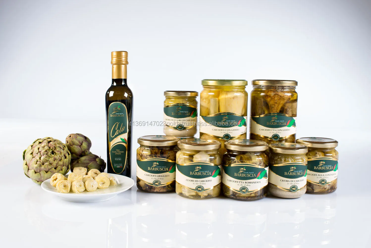 
Peasant style small artichokes - Made in Italy - Gourmet gift idea - Gluten Free - Vegan food - Azienda Agricola Barbuscia 