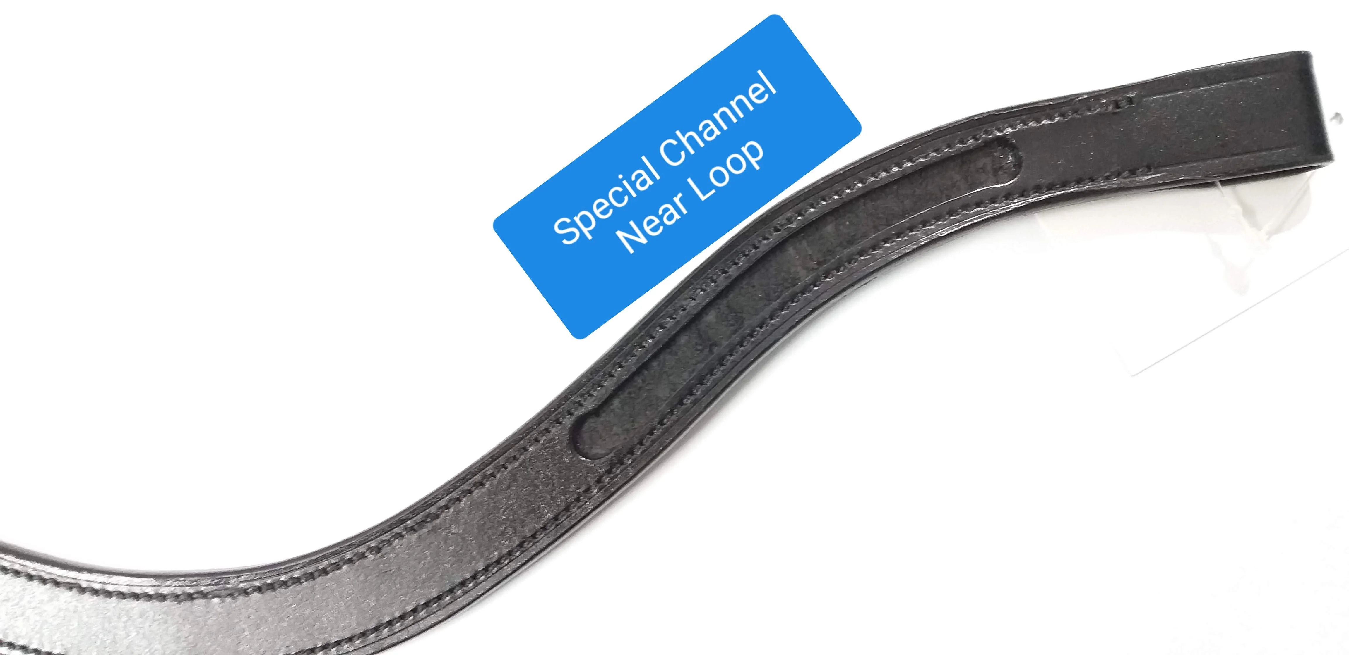 HIGH QUALITY LEATHER DUAL EMPTY CHANNEL LUXURY BROW BAND FOR HORSE BRIDLE English horse racing products from India