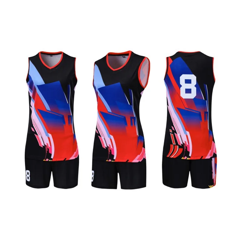 Custom Girls Volleyball Uniforms Designs Printed Volleyball Jerseys