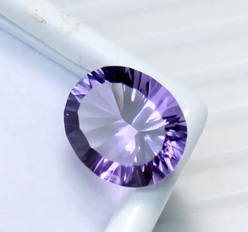 100% Natural Amethyst Gemstone Excellent Cut Top Quality Round Shape Faceted Cut Loose Gemstone Jewelry Making Use Bulk Sale OEM