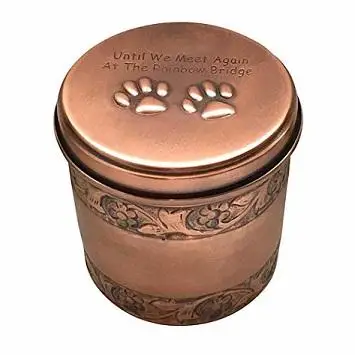 MODERN METAL SQUARE SHAPED URN FLORAL PRINTED FINISH ASHES URN BOXES HIGH QUALITY KEEPSAKE FOR MEMORIES CREMATION URN