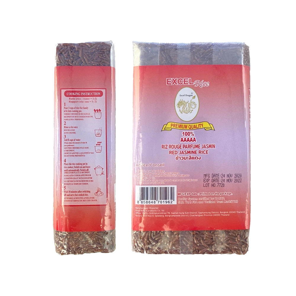 High Quality Red Jasmine Rice 100% Long Grain Thailand Manufacturer