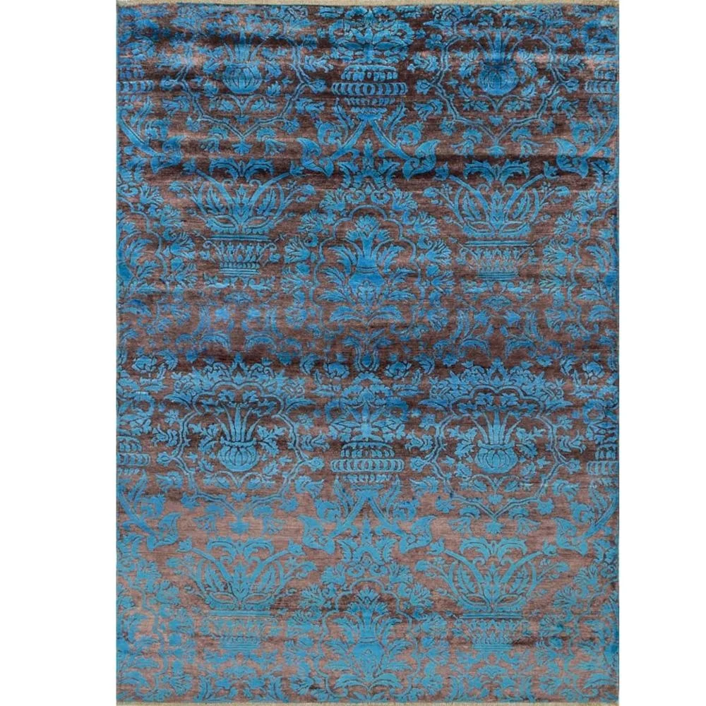 Hot Selling Indo Nepali Style Handmade Hand Knotted Silk Carpet For Home Decoration