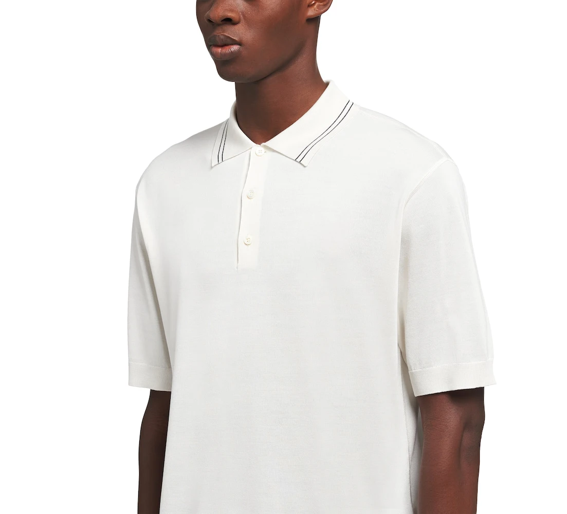 Рубашка-поло мужская с коротким рукавом белая по индивидуальному заказу 2021