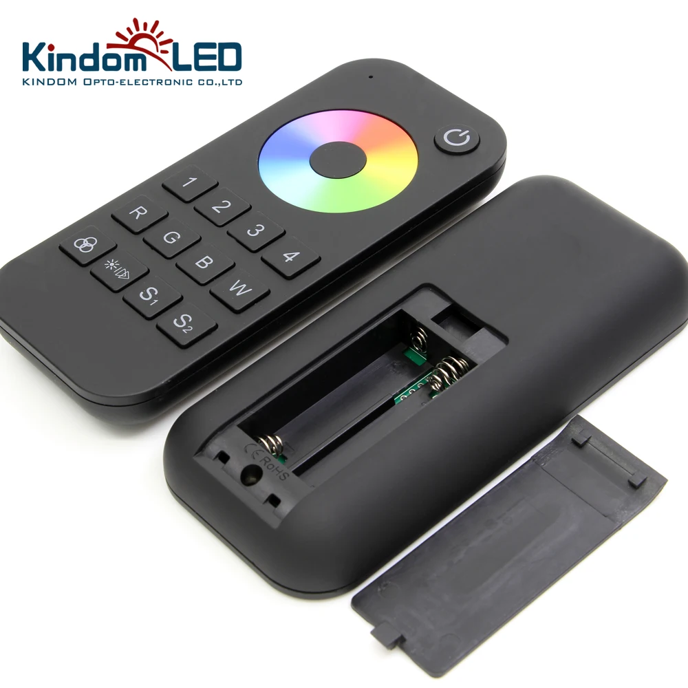 RT9 2.4G Wireless LED RGB RGBW Strip Remote 4 zones Touch Wheel RF Remote Controller