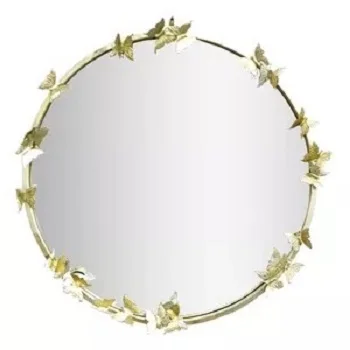 Mirror Wall wall style for home Restaurants hotels iron frame Floor Beveled Mirror Decor looking glass reflector metal mirror