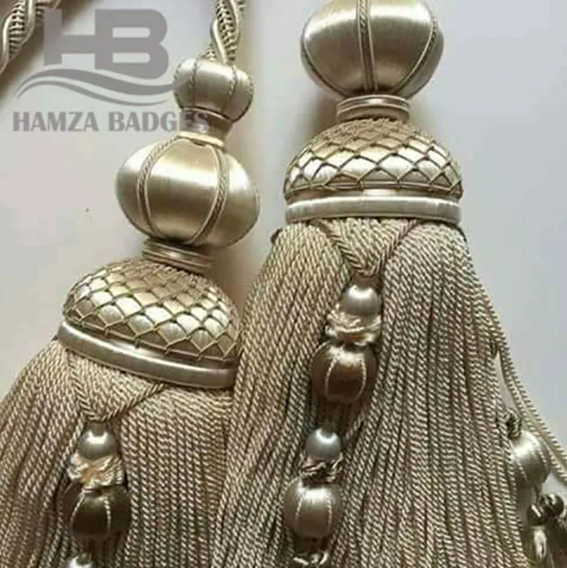 Tassel Fringe for curtain ,Tassels Silky Tassels bullion wire lace braid Gold work