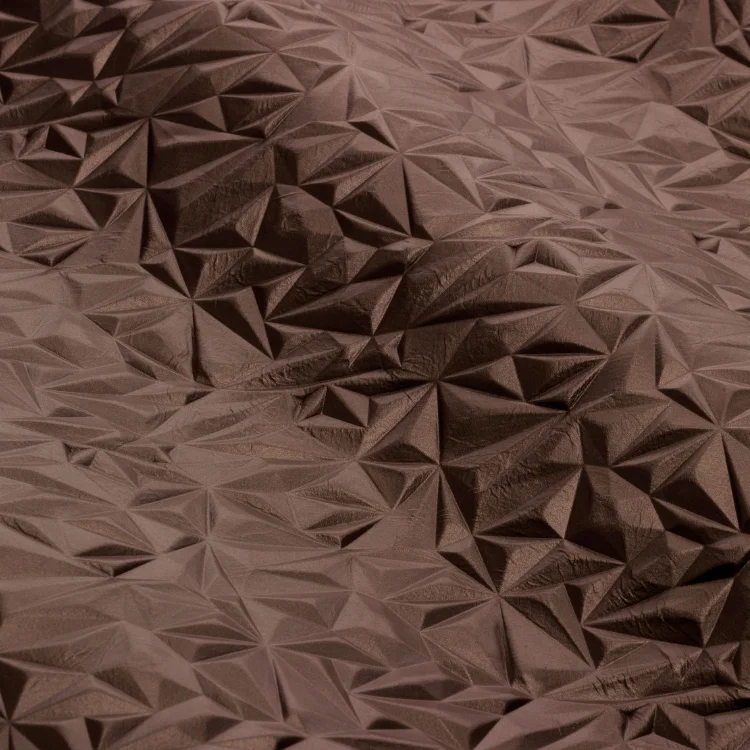 Prisma-Top grain Italian cow leather-genuine leather-geometric embossing contract leather for hotel upholstery
