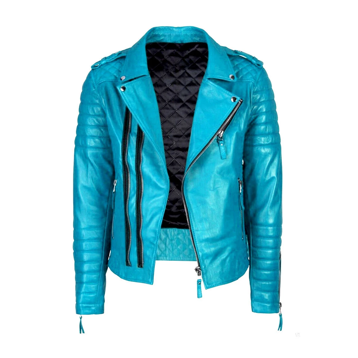 Fashionable winter leather jacket outdoor warm custom made professional leather jacket