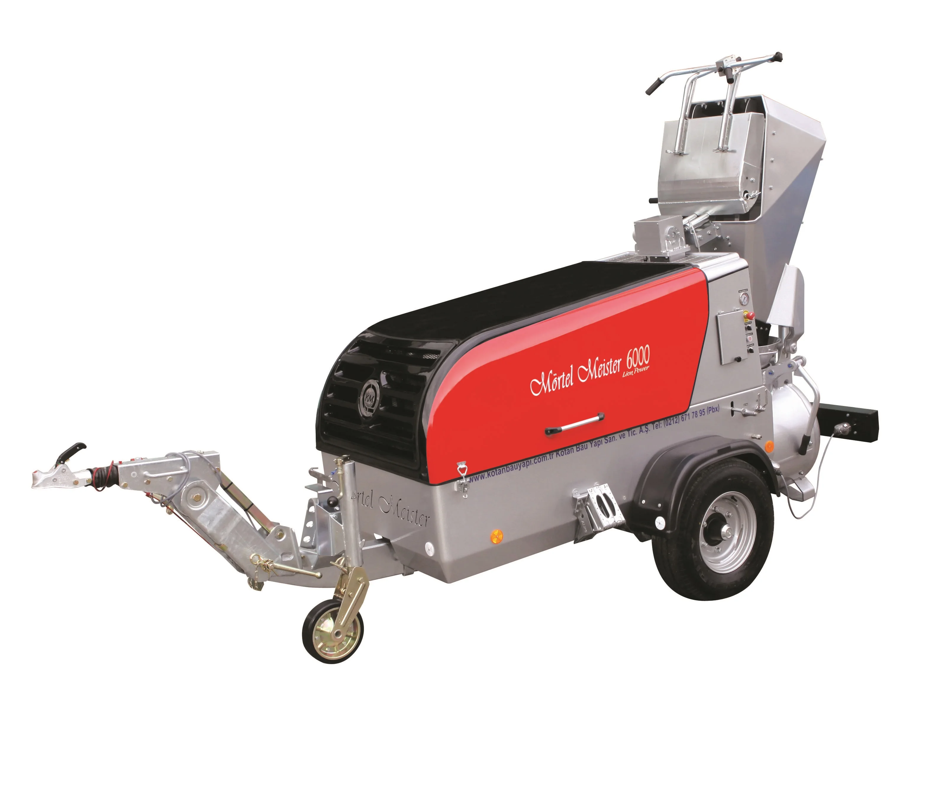 Mortel Meister 6000 BS Mortar Mixing and Transfer Machine - Screed Machine with Skip/Scraper