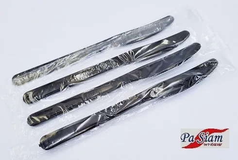 Черный Одноразовый полипропиленовый пластиковый набор столовых приборов столовые приборы для кухни столовой ресторанов нож NKPP13